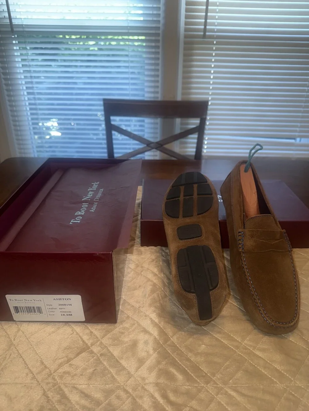 Light Pink Men's Brogue Derby Shoes